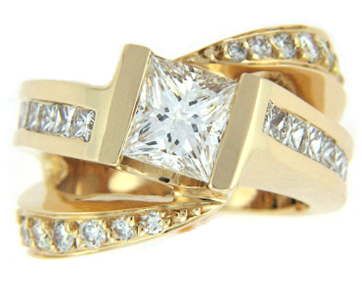 gold diamond ring