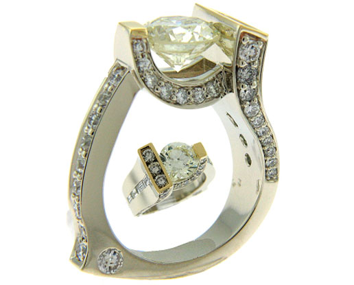 gold diamond ring